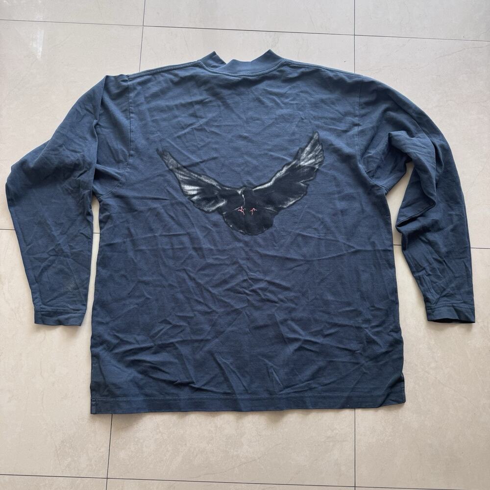Yeezy GAP DOVE BLACK Long Sleeve Tee Size S Engineered by Balenciaga